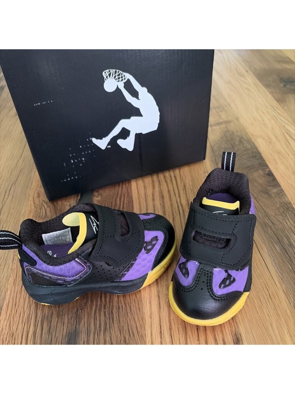 Shaq Raq Low Toddler Slip-On Basketball Shoes Back/purple Size 5